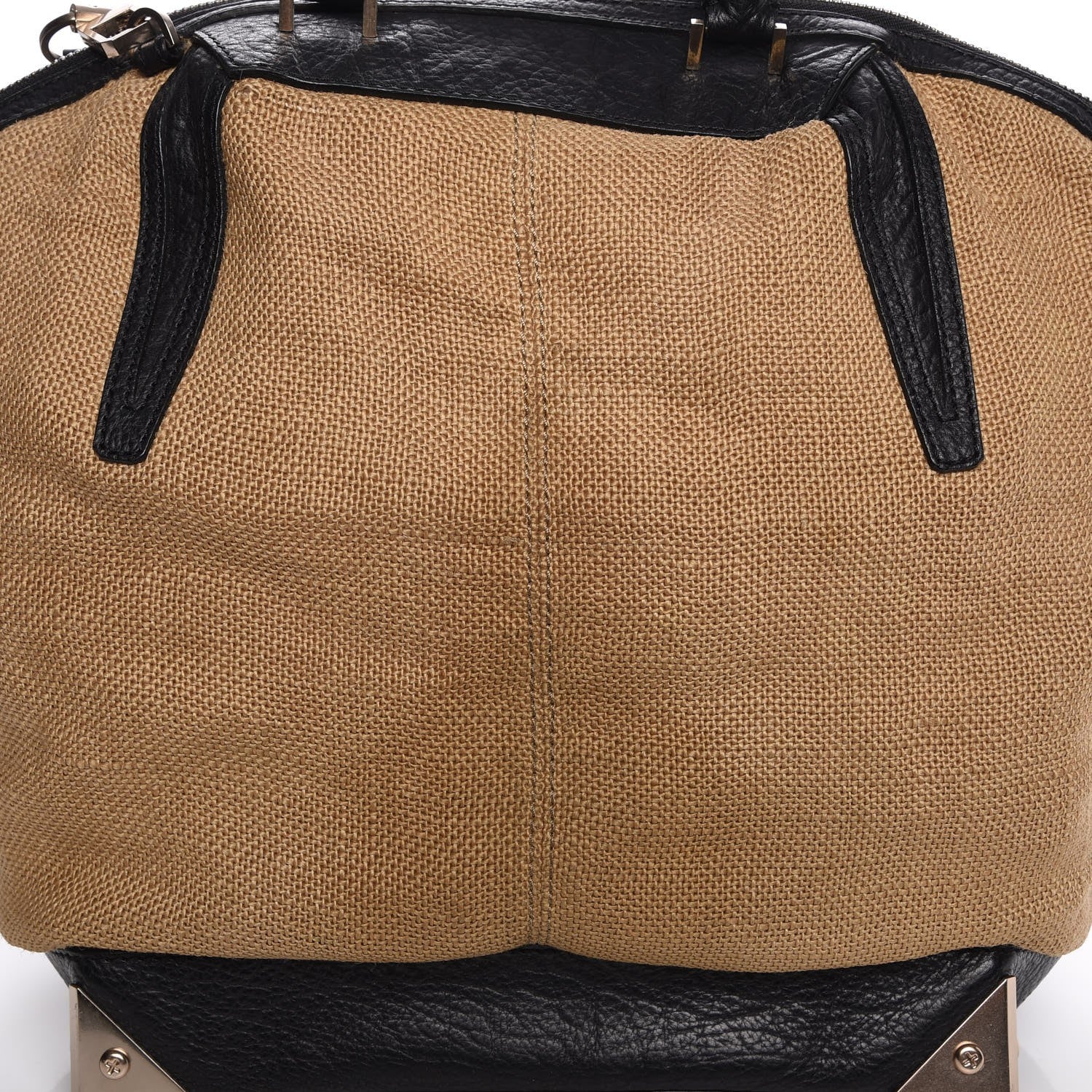 Alexander Wang Pebbled Calfskin Canvas Large Emile Khaki Silver Hardware 11 of 16