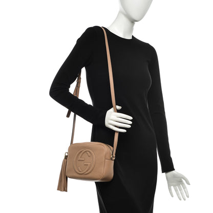 Gucci Pebbled Calfskin Small Soho Disco Bag Rose Beige 2 of 8