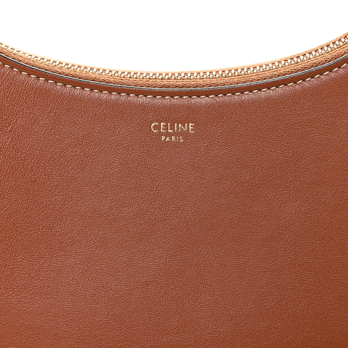 Smooth Calfskin Medium Strap Ava Shoulder Bag Tan