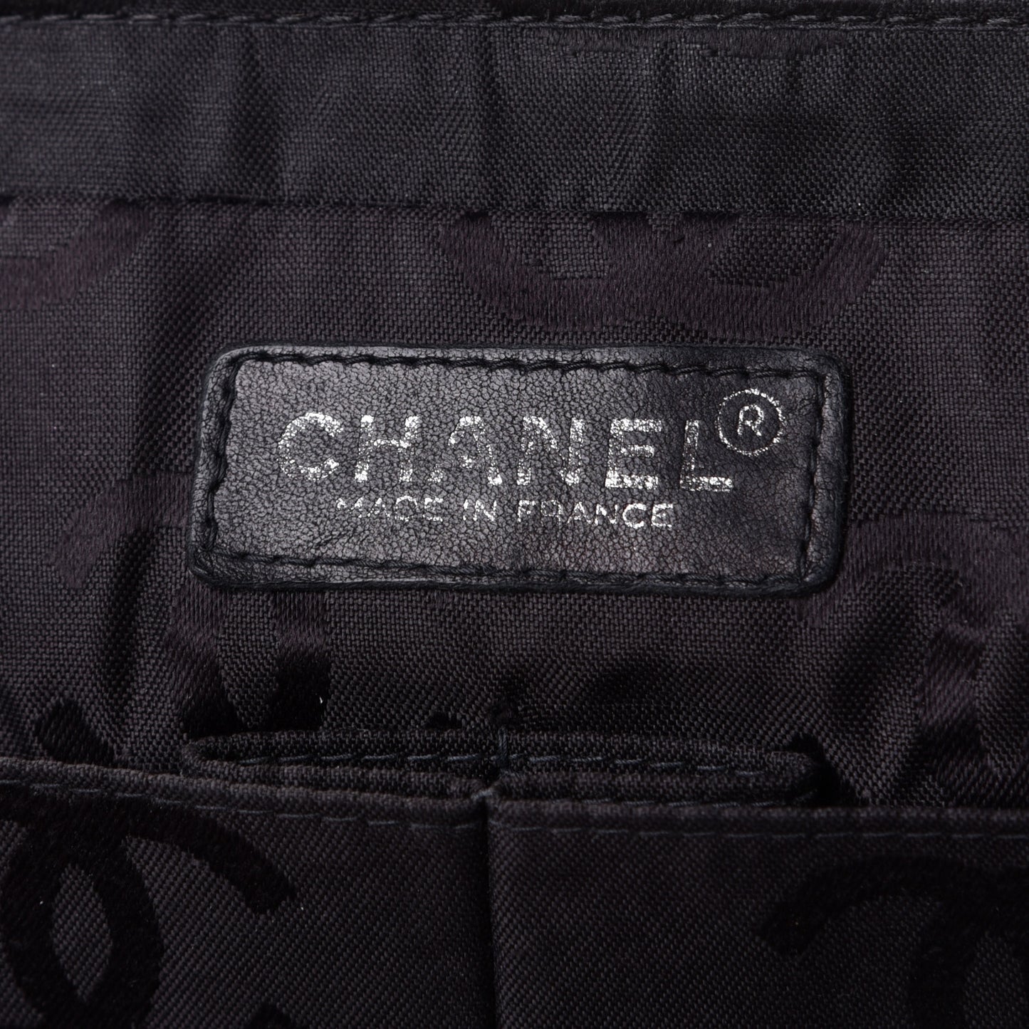 Nylon Square Quilted Flap Black