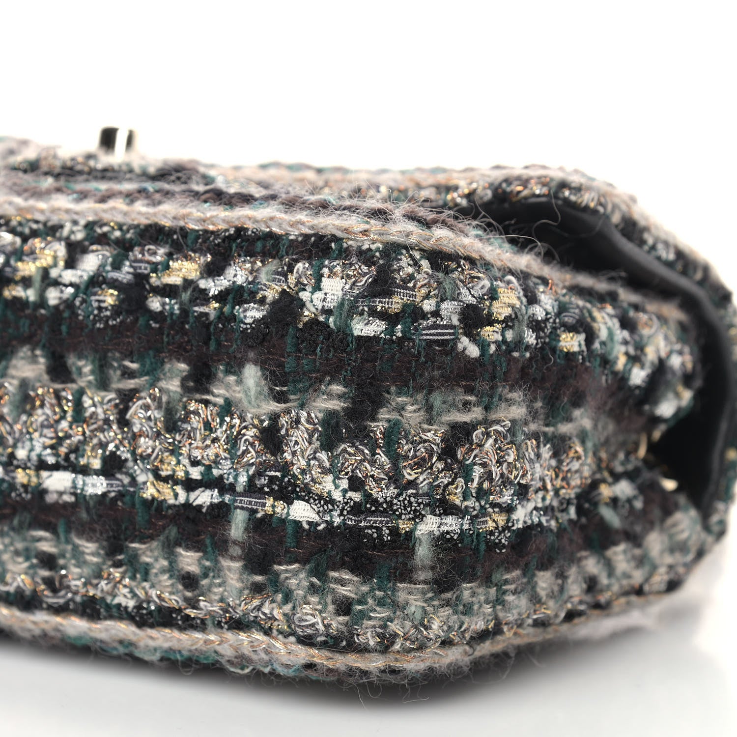 Chanel Tweed Braid Mini Flap Blue Multicolor 9 of 10