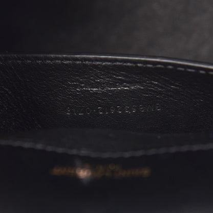 Saint Laurent Patent Calfskin Matelasse Monogram Small Vicky Chain Bag Black 8 of 9