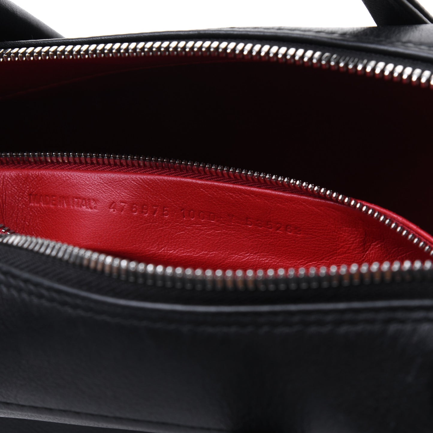 Calfskin S Triangle Duffle Black