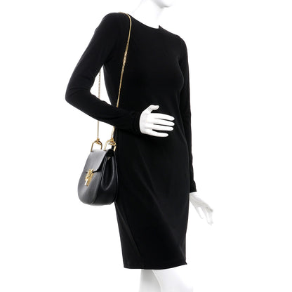 Chloe Grained Lambskin Drew Shoulder Bag Black 2 of 8