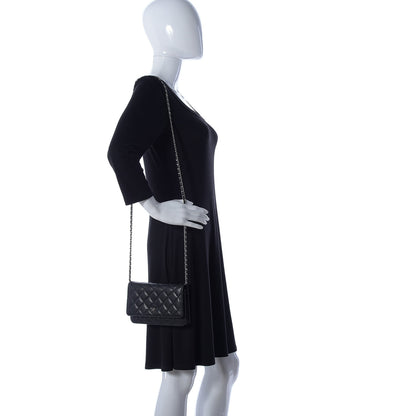 Chanel Caviar Quilted Wallet On Chain WOC Black 2 of 11
