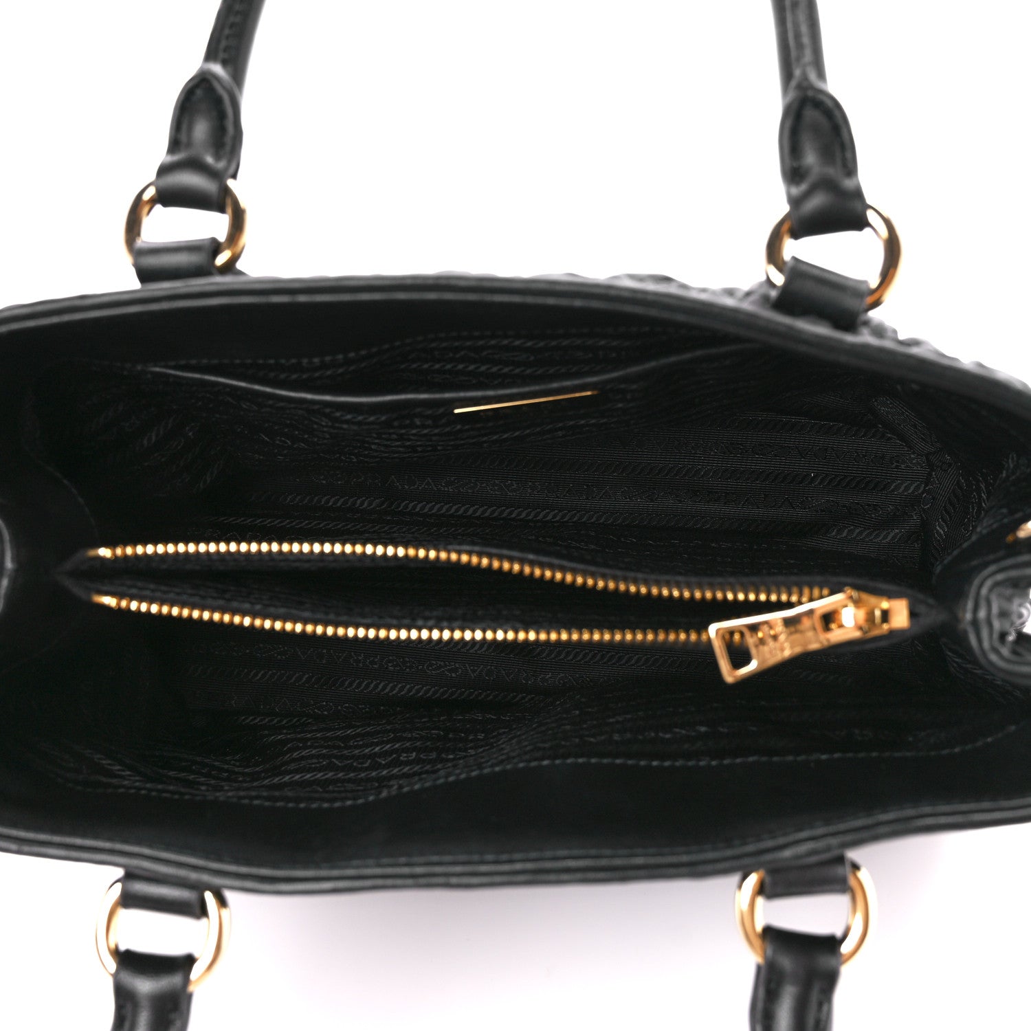 Prada Tessuto Nylon Gaufre Small Tote Black 5 of 11