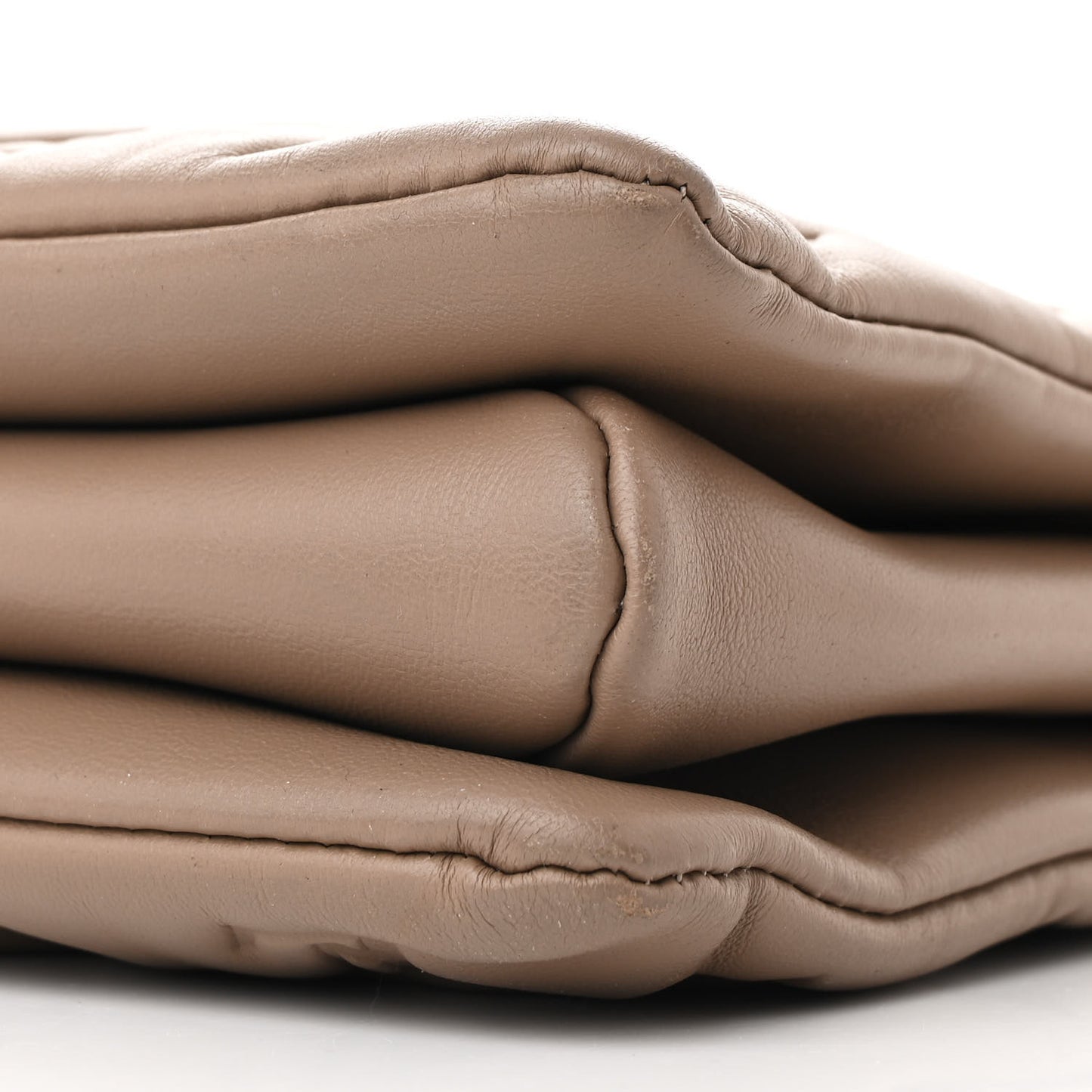 Lambskin Embossed Monogram Coussin MM Taupe
