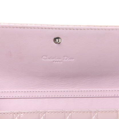 Christian Dior Patent Cannage Rendezvous Chain Wallet Pink 6 of 13