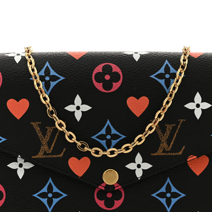 Louis Vuitton Game On Felicie Chain Wallet Black 8 of 11