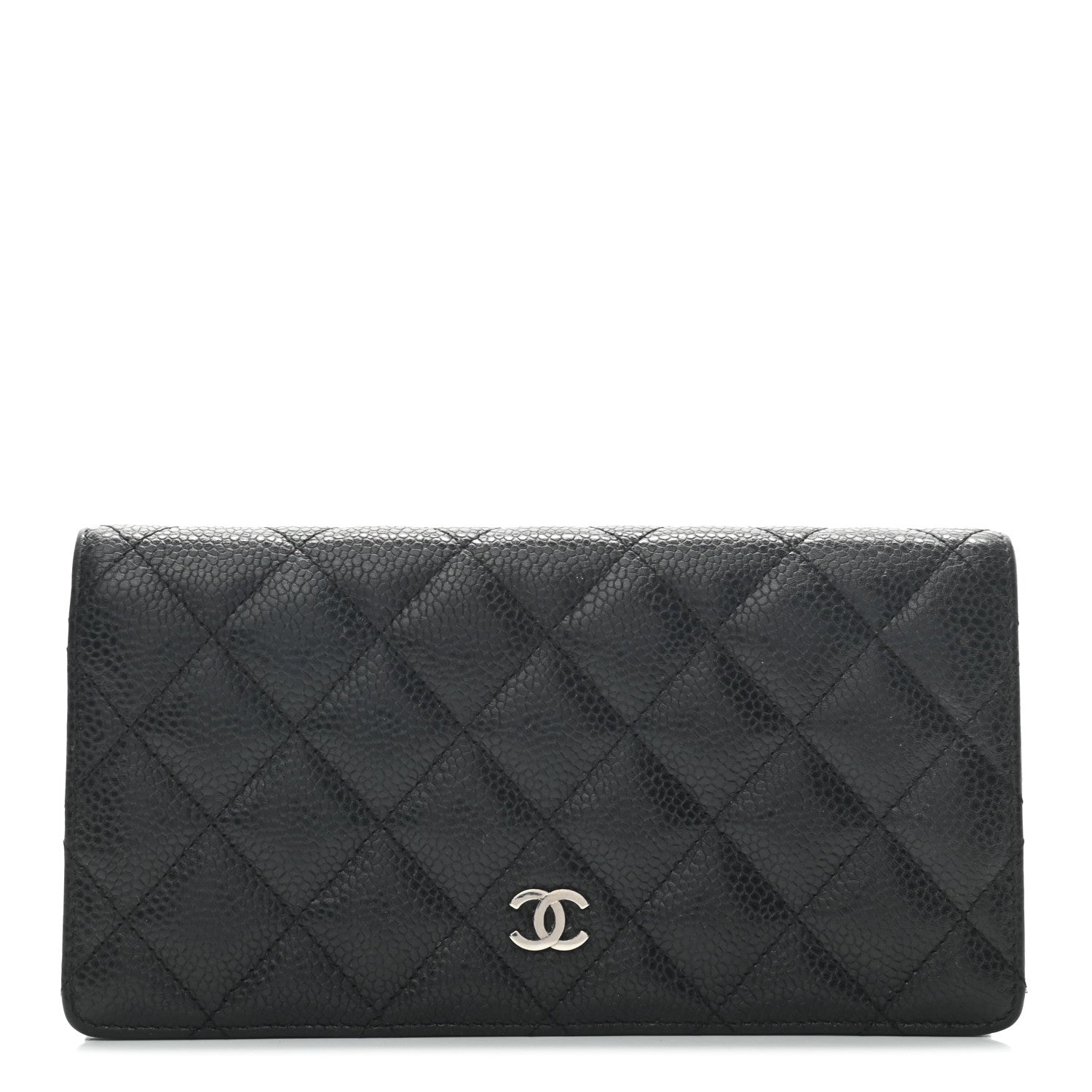 Chanel Caviar Quilted Yen Wallet Black 1 of 6