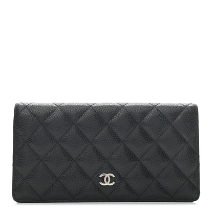 Chanel Caviar Quilted Yen Wallet Black 1 of 6