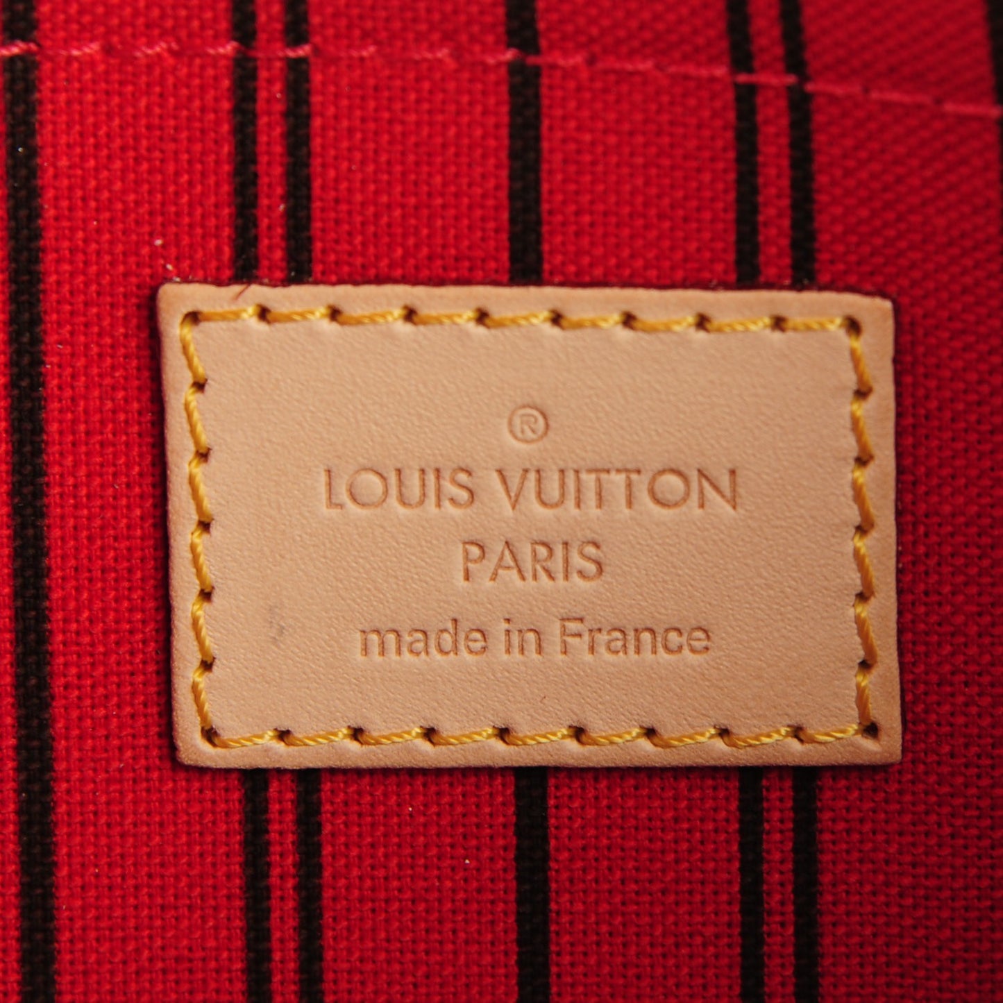 Monogram Neverfull MM GM Pochette Cherry