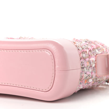 Chanel Tweed Calfskin Small Gabrielle Hobo Light Pink 9 of 11