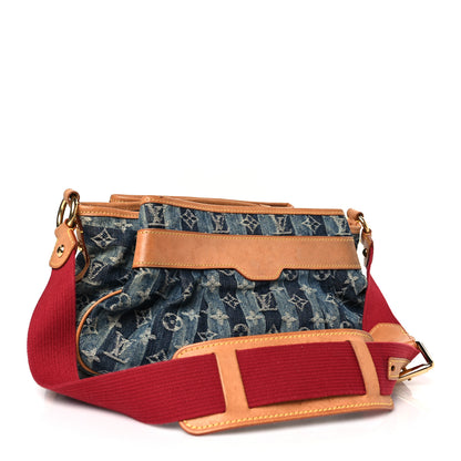 Louis Vuitton Denim Raye Porte Epaule MM 3 of 9
