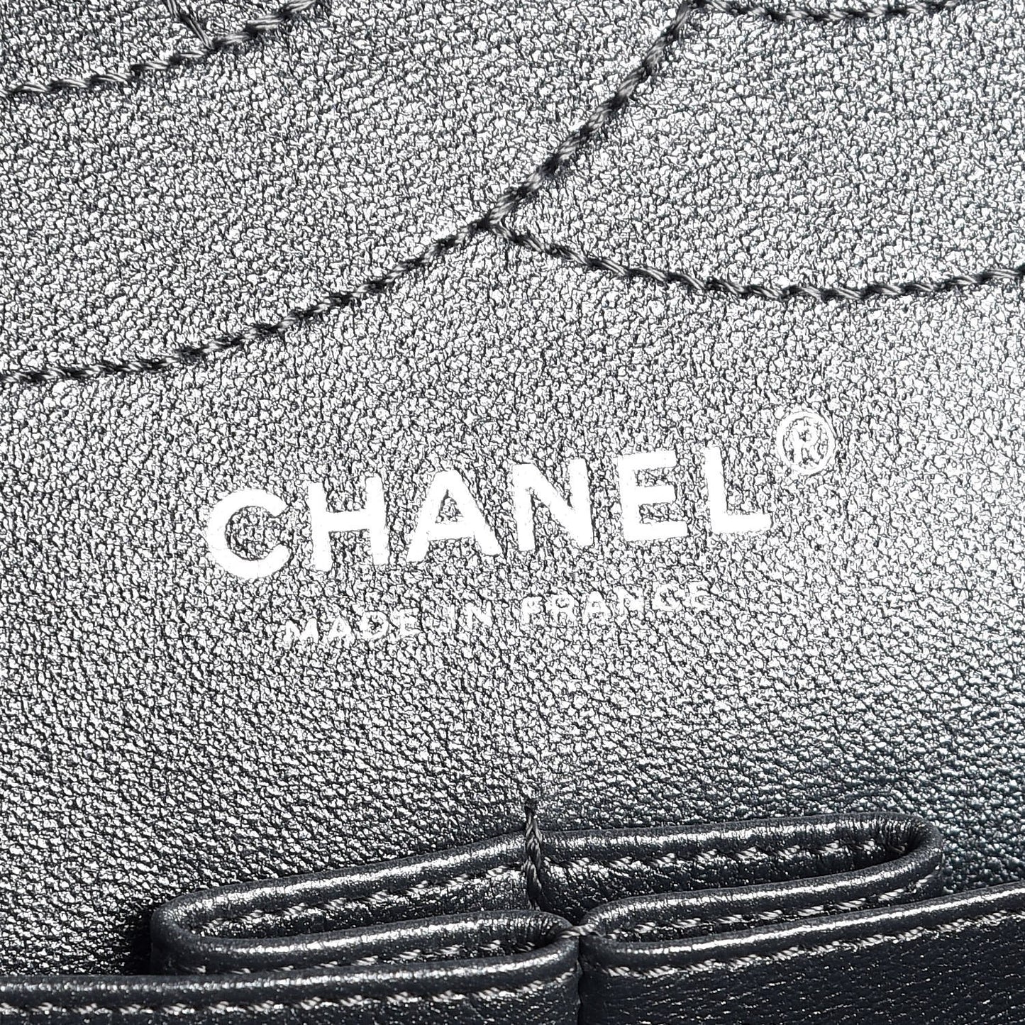 Metallic Aged Calfskin Quilted 2.55 Reissue 227 Flap Dark Silver
