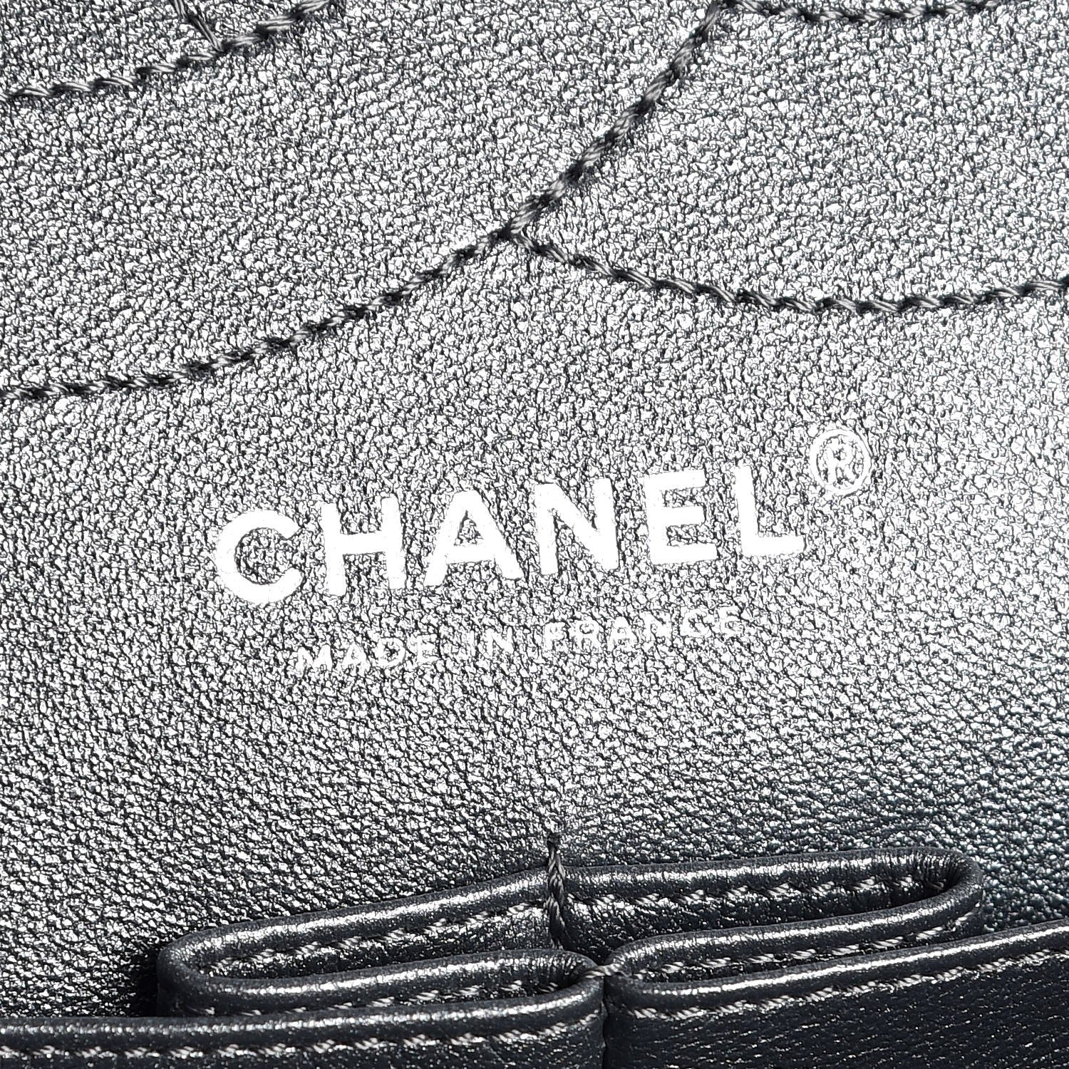 Chanel Metallic Aged Calfskin Quilted 2.55 Reissue 227 Flap Dark Silver 6 of 8