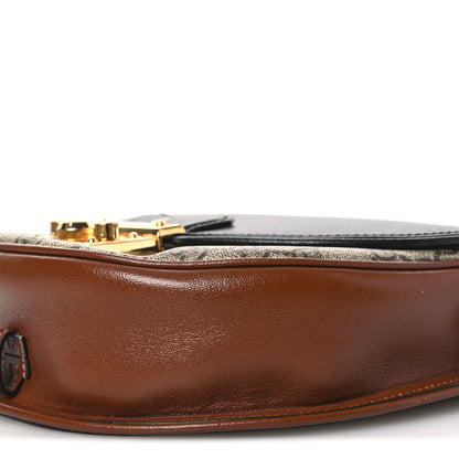 Gucci GG Supreme Monogram Calfskin Small Padlock Messenger Shoulder Bag Beige Black Cuir 10 of 10