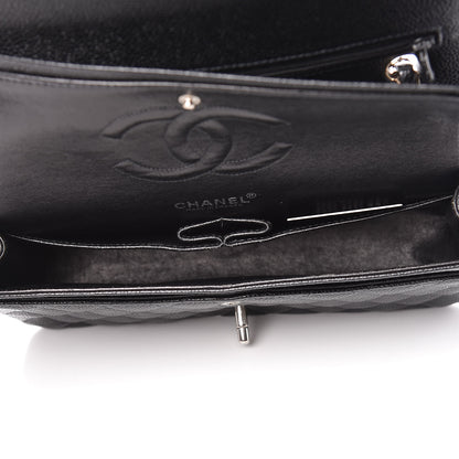 Chanel Caviar Quilted Medium Double Flap Black 7 of 12