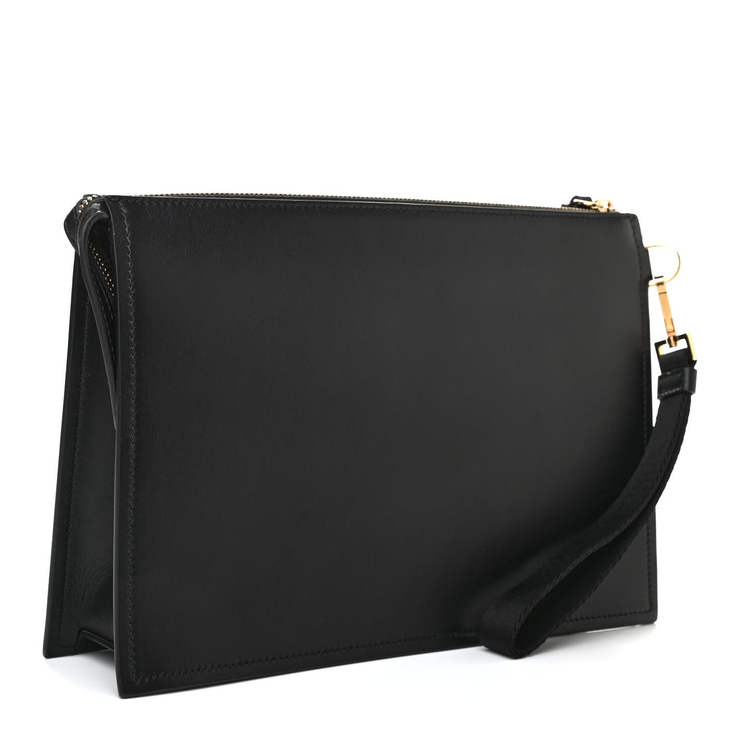 Calfskin La Medusa Large Pouch Black