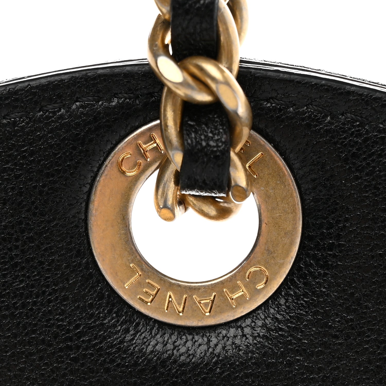 Chanel Lambskin Quilted Chanel 19 Luggage Tag Black 7 of 7