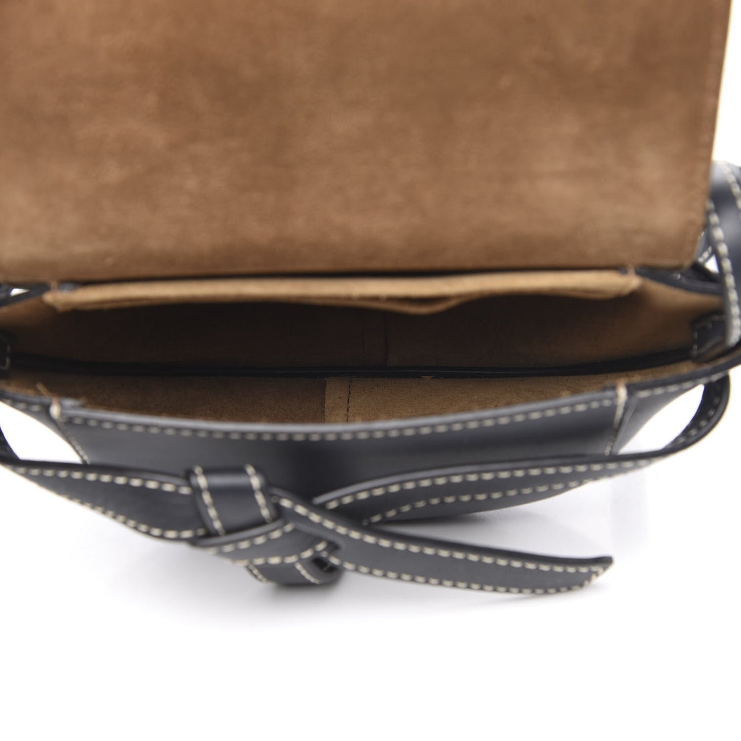 Grained Calfskin Mini Gate Crossbody Bag Navy