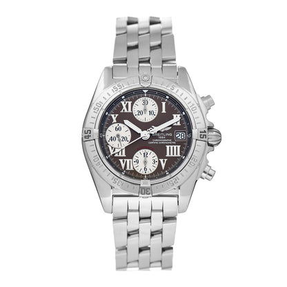 Breitling Stainless Steel 44mm Chrono Cockpit Automatic Watch Brown A13358 1 of 5