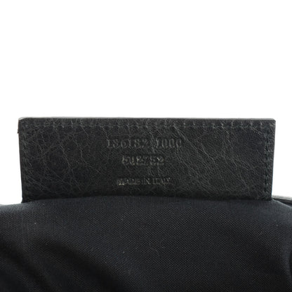 Balenciaga Agneau Giant 21 Rose Gold Hardware Envelope Clutch Black 6 of 7