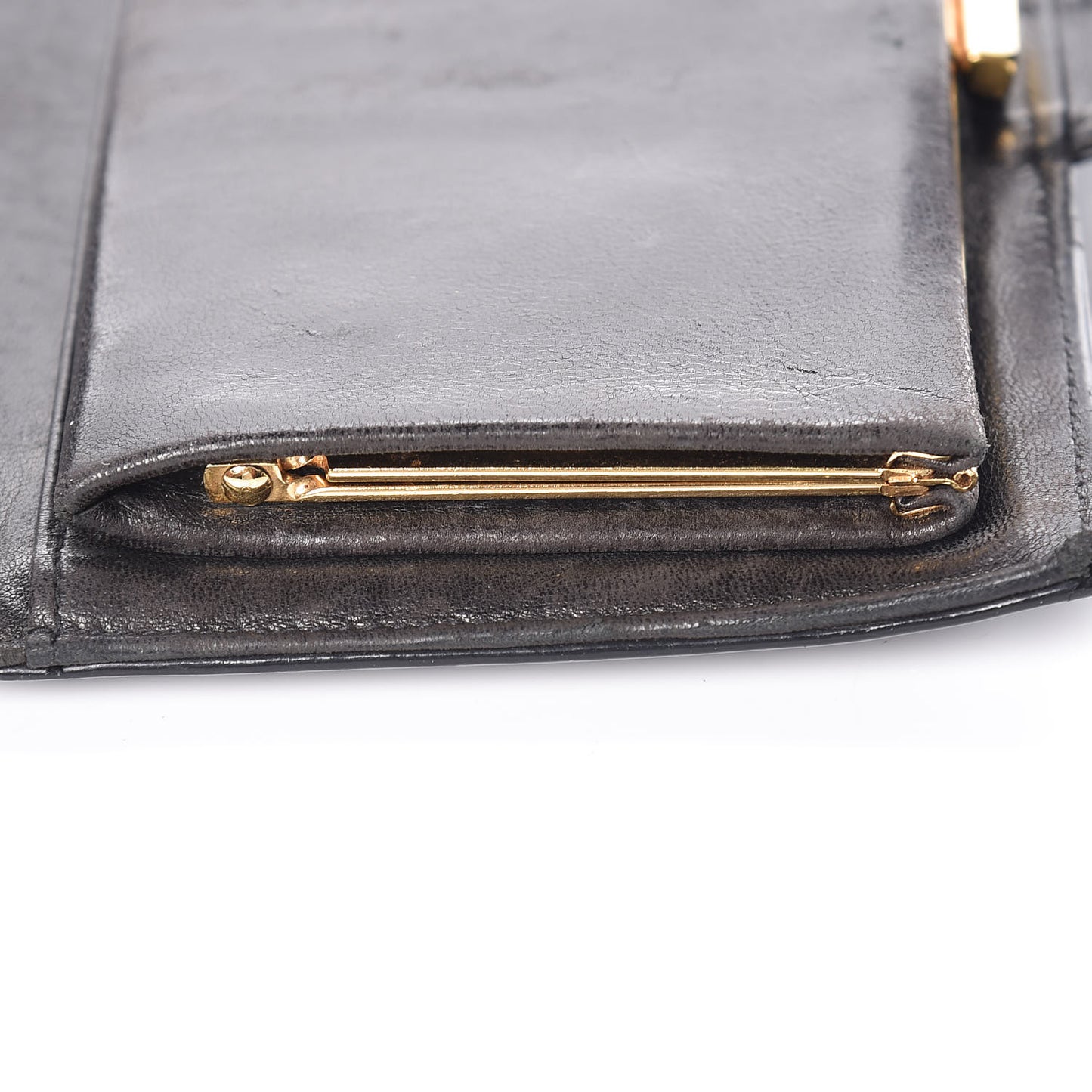 Patent Timeless CC French Wallet Black