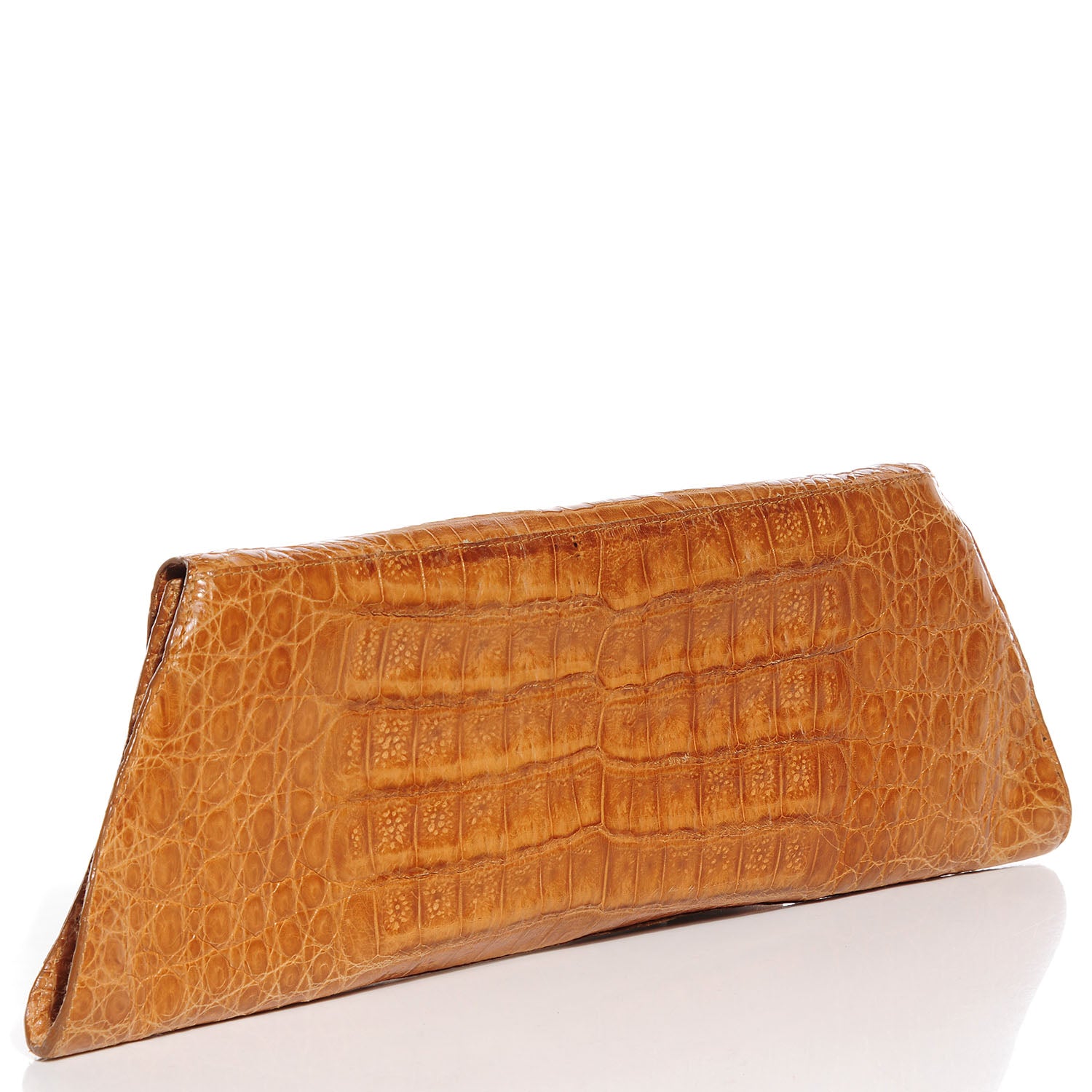 Nancy Gonzalez Crocodile Long Clutch Gold 3 of 7