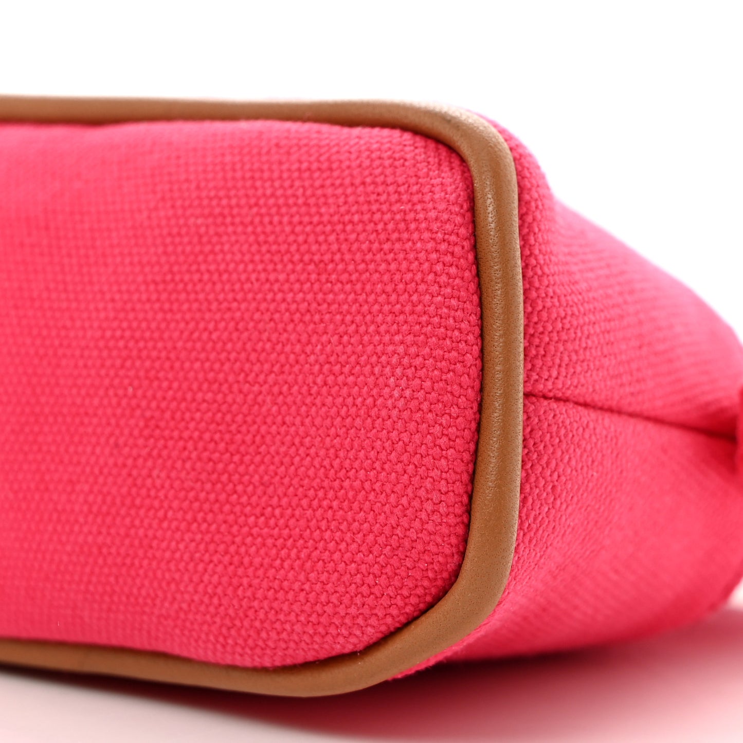 Cotton Canvas Mini Mini Bolide Travel Cosmetic Pouch Hibiscus