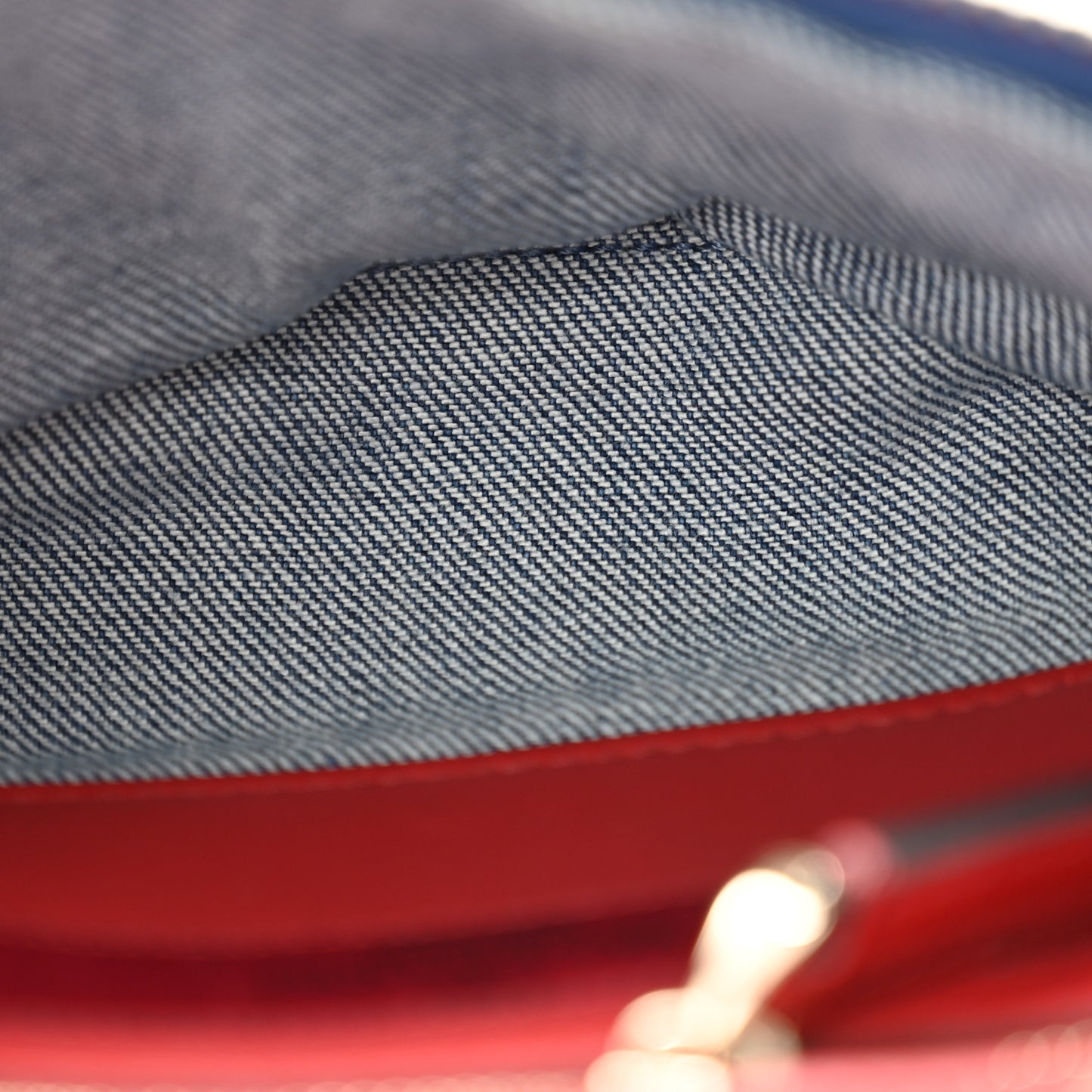 Denim Rockstud Spike Belt Bag Denim