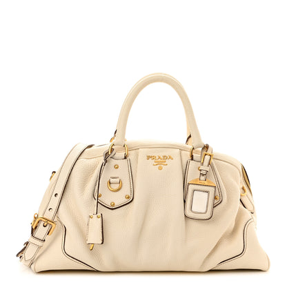 Prada Cervo Antik Shopping Satchel White 1 of 15