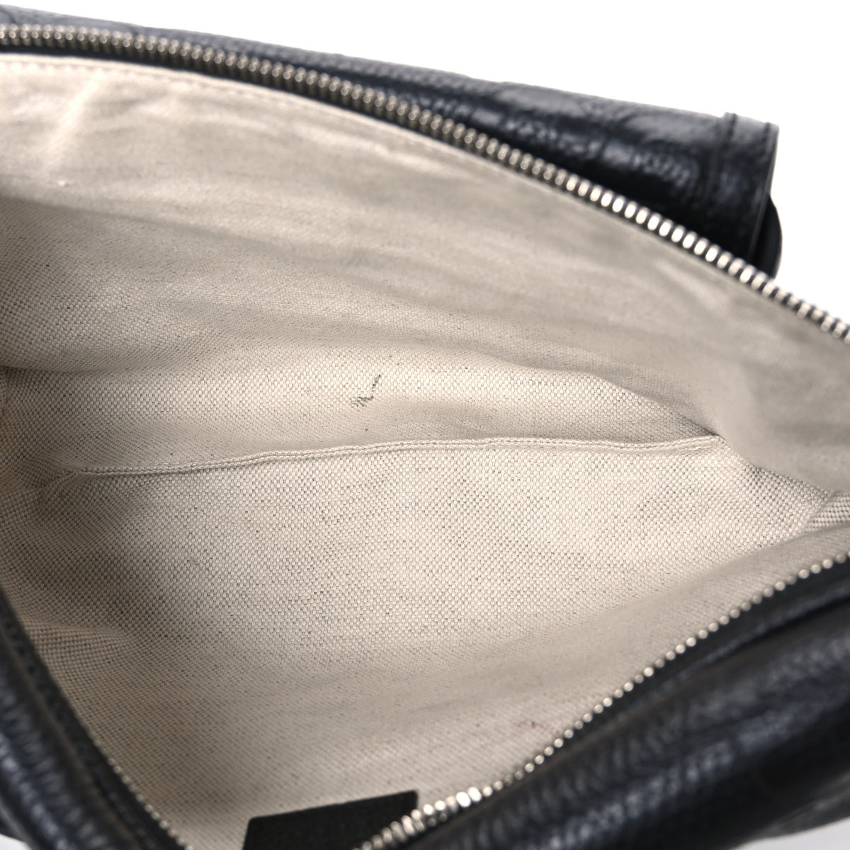 Calfskin GG Tennis Embossed Pocket Belt Bag Black