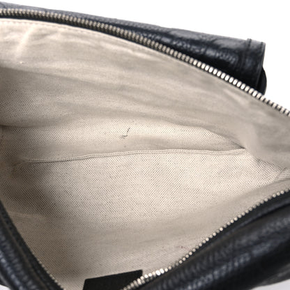 Gucci Calfskin GG Tennis Embossed Pocket Belt Bag Black 5 of 11