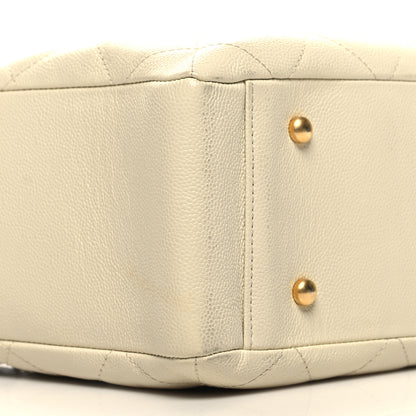 Chanel Caviar Quilted Small Shopping Tote White 9 of 10
