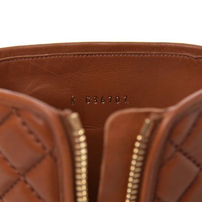 Chanel Calfskin CC Logo Mid Calf Boots 38 Caramel 8 of 20