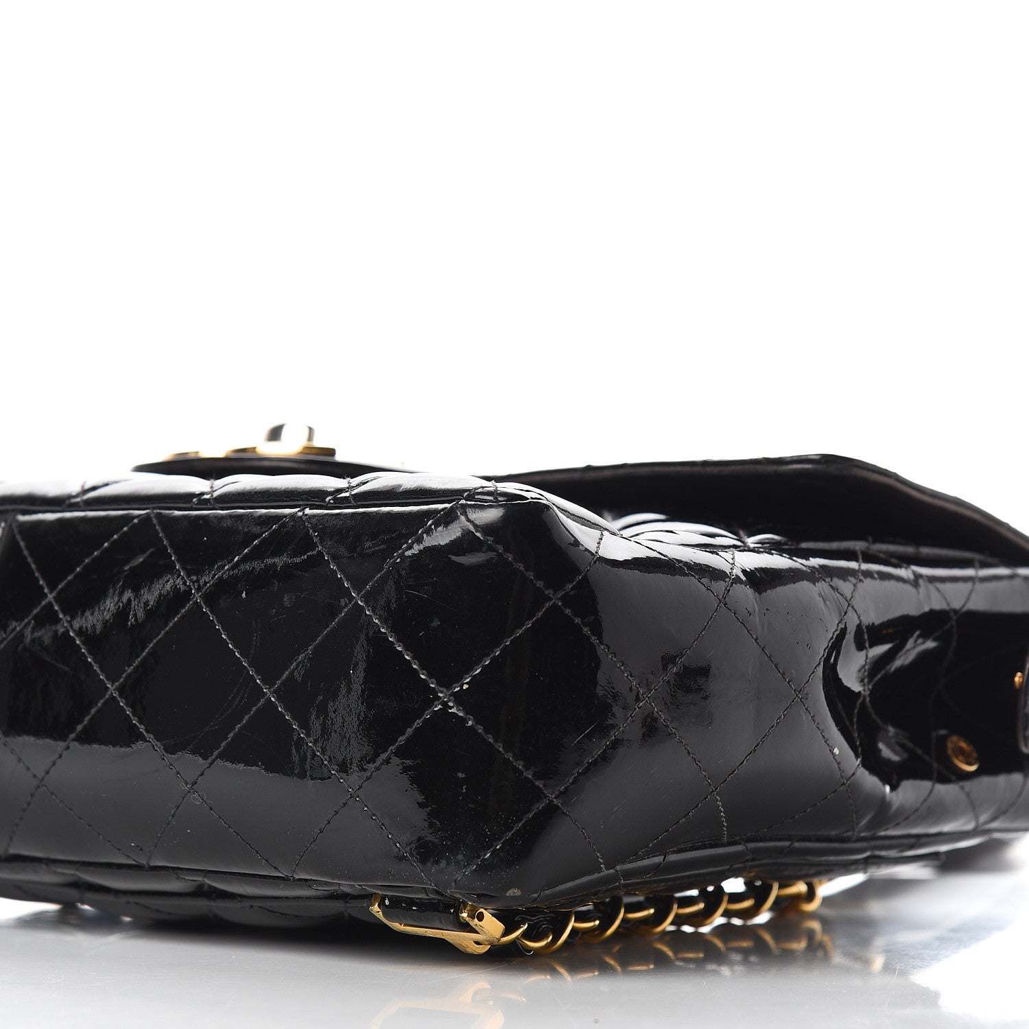 Chanel Patent Quilted Backpack Black 7 of 8
