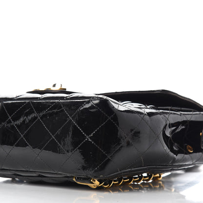 Chanel Patent Quilted Backpack Black 7 of 8