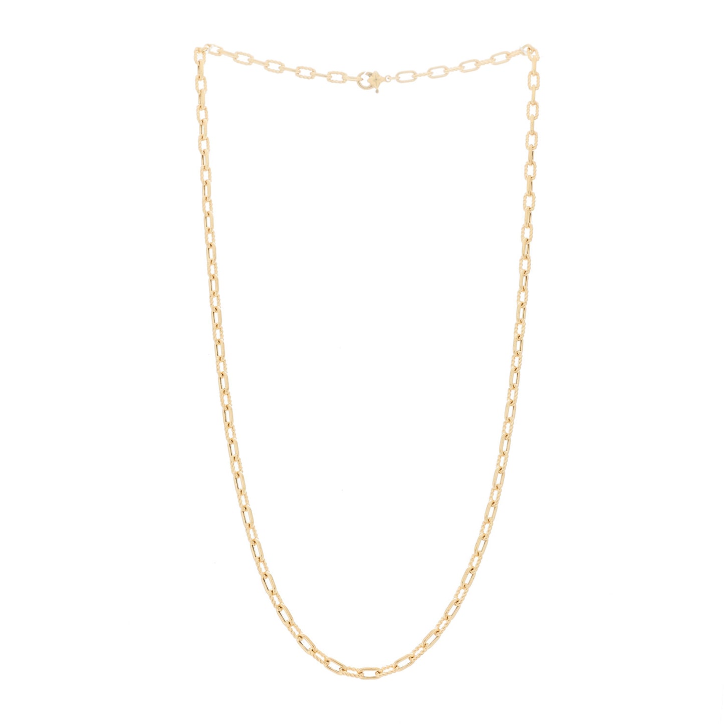 18K Yellow Gold 3mm Madison Chain Necklace