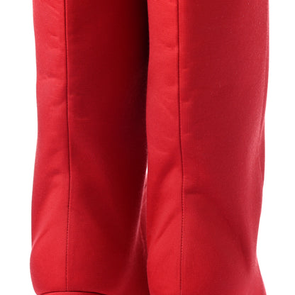 Gucci Twill Larius Knee High Boots 39.5 Heron Red 9 of 9