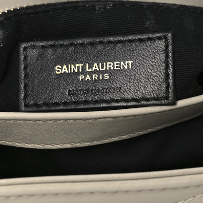 Saint Laurent Calfskin Y Quilted Monogram Toy Loulou Crossbody Bag Crema Soft 6 of 14