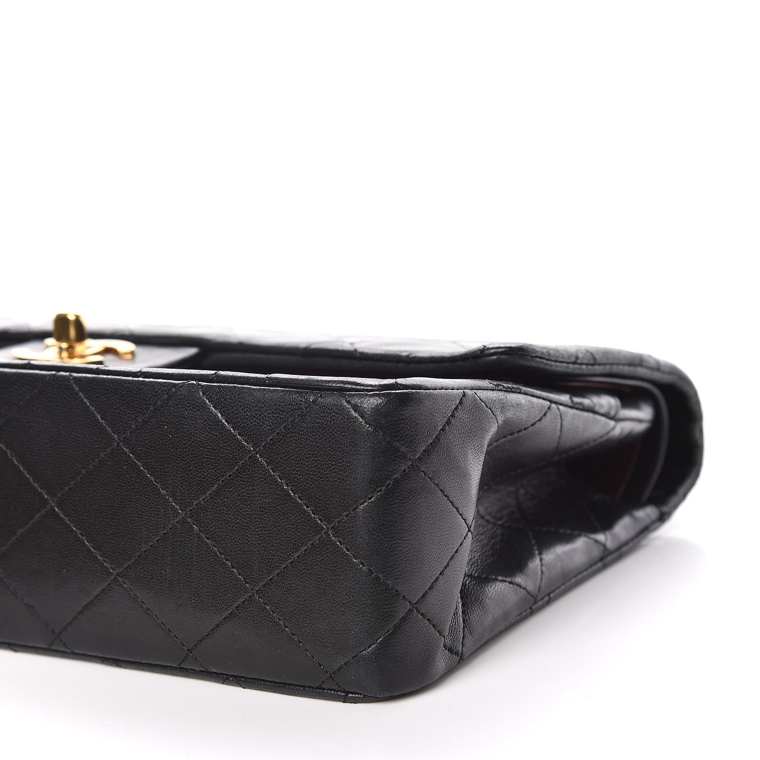 Chanel Lambskin Quilted Medium Double Flap Black 6 of 14