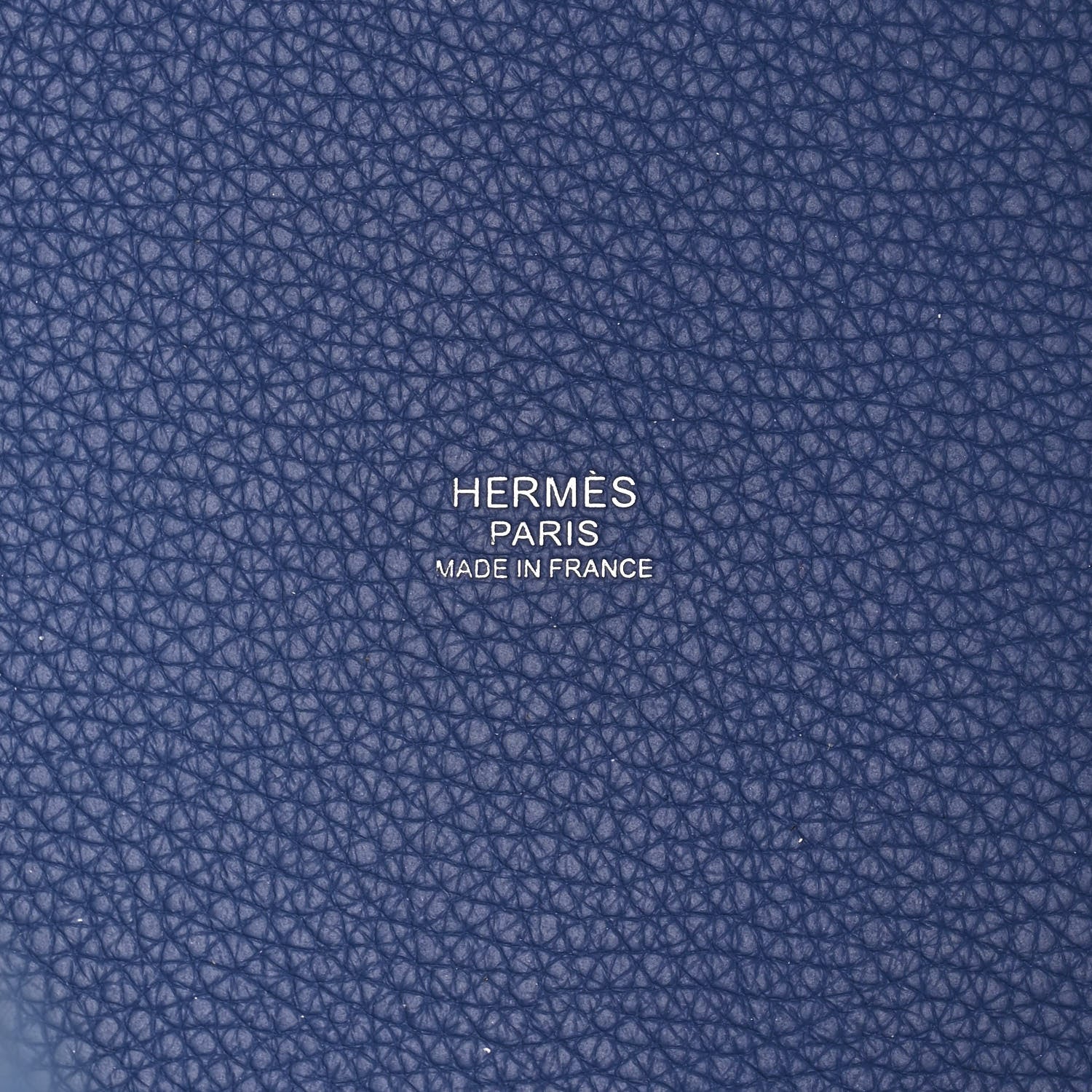 Hermes Taurillon Clemence Casaque Picotin Lock 22 MM Bleu Saphir Bleu Brighton 6 of 10