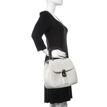 Burberry Trench Calfskin Medium DK88 Top Handle Bag Chalk White 3 of 11