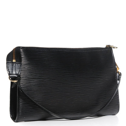 Louis Vuitton Epi Pochette Accessories 24 Black 3 of 7