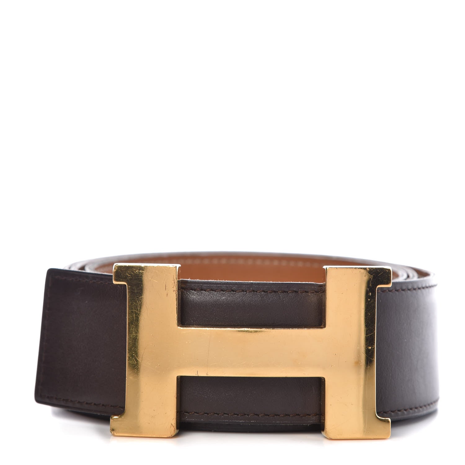 Hermes Box Chamonix 42mm Constance 2 Belt 95 Chocolate Gold 1 of 10