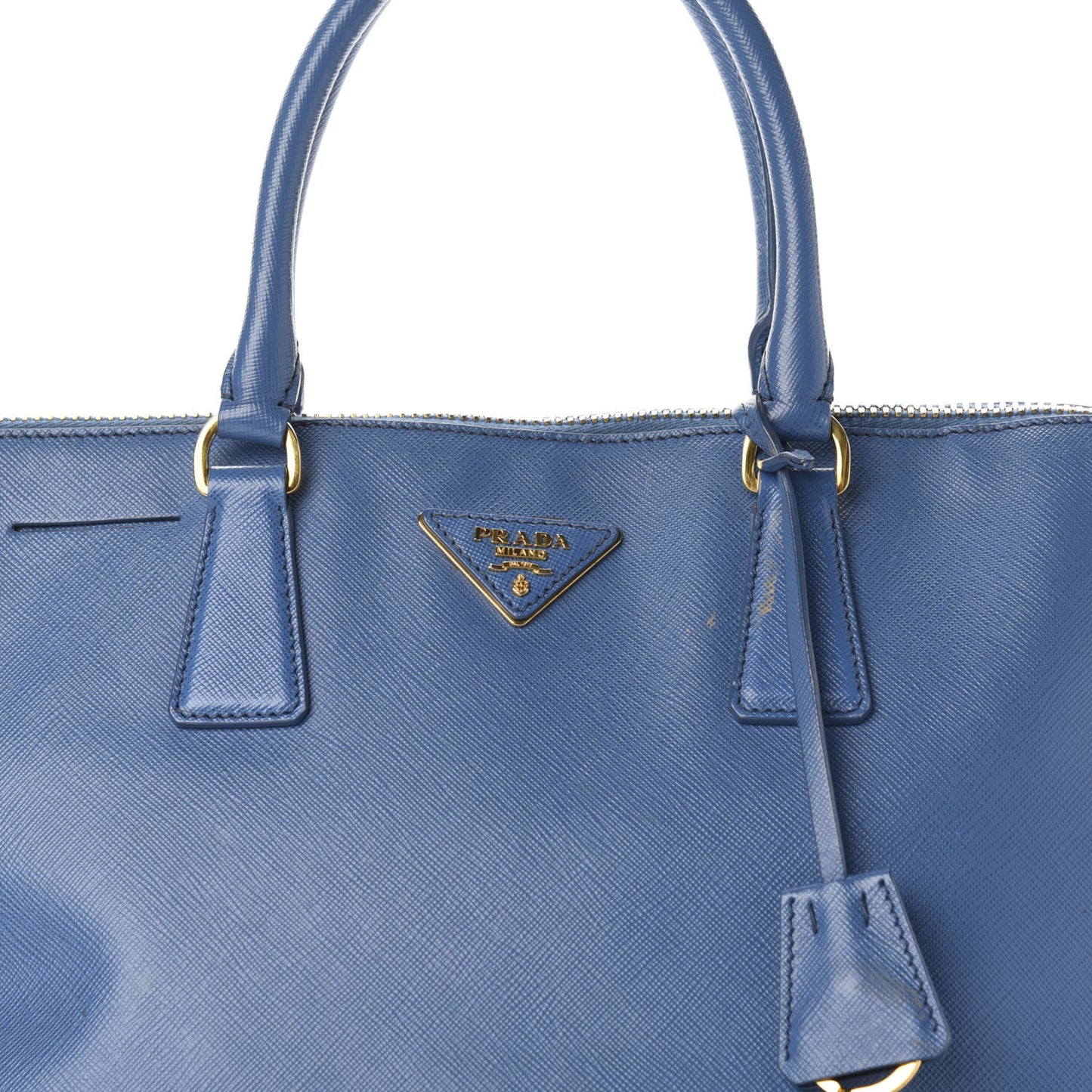 Saffiano Lux Large Promenade Tote Bluette