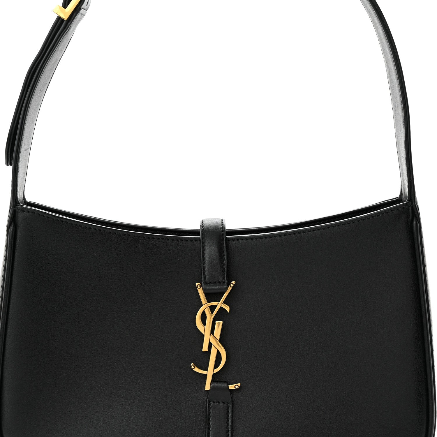 Saint Laurent SAINT LAURENT Smooth Calfskin Le 5 A 7 Hobo Black 8 of 10