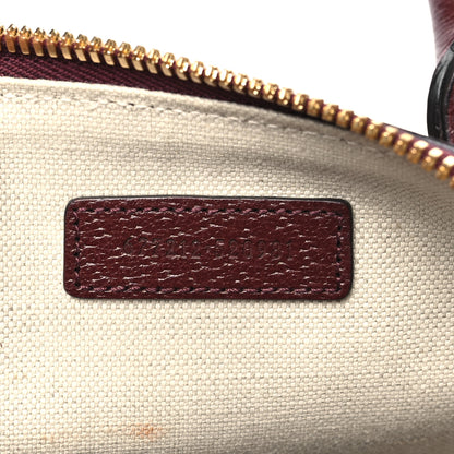 Gucci Monogram Textured Dollar Calfskin Mini Horsebit 1955 Top Handle Bag Sahara Rubino Chardonnay 7 of 9