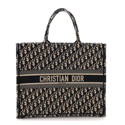 Christian Dior Oblique Large Book Tote Blue Multicolor Blue Multicolor 1 of 9